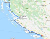 Camp Ujča to Makarska Croatia